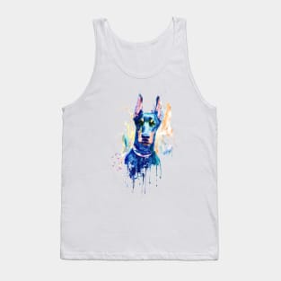 Doberman Dog Head Tank Top